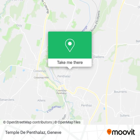 Temple De Penthalaz map