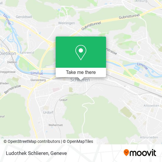 Ludothek Schlieren map