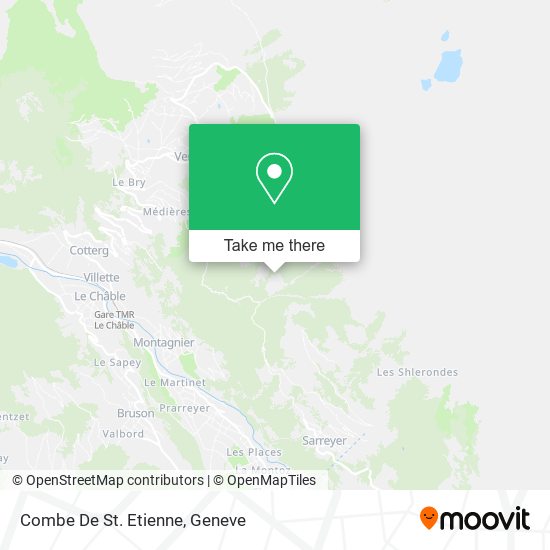 Combe De St. Etienne map
