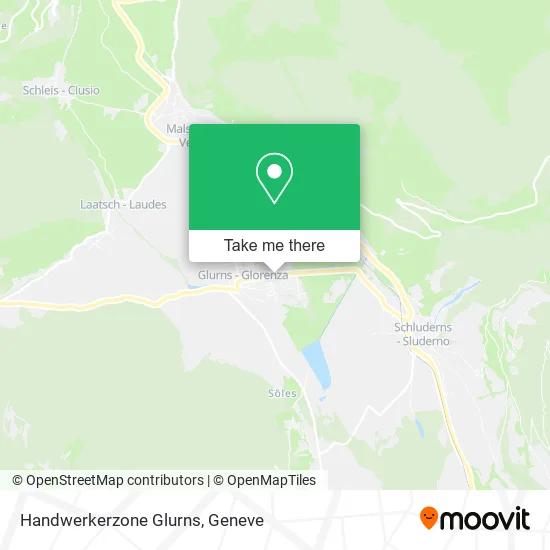 Handwerkerzone Glurns map