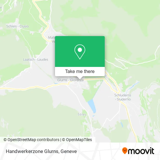 Handwerkerzone Glurns map