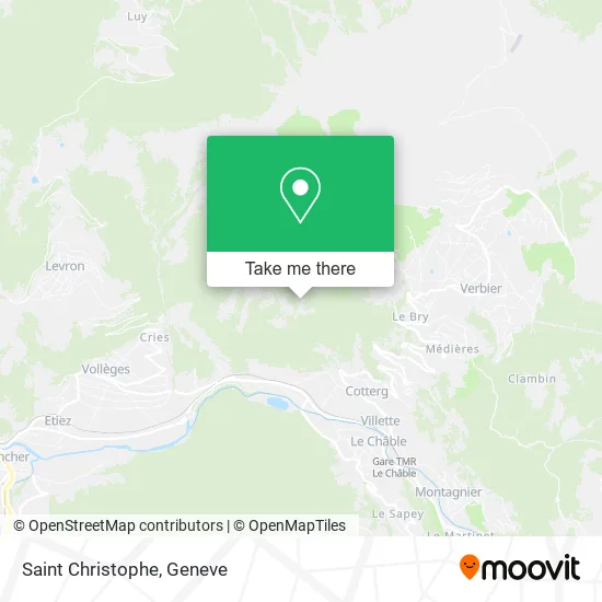 Saint Christophe map