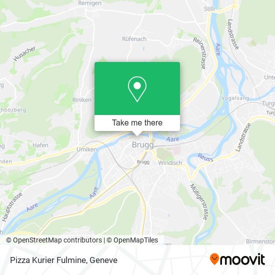 Pizza Kurier Fulmine map