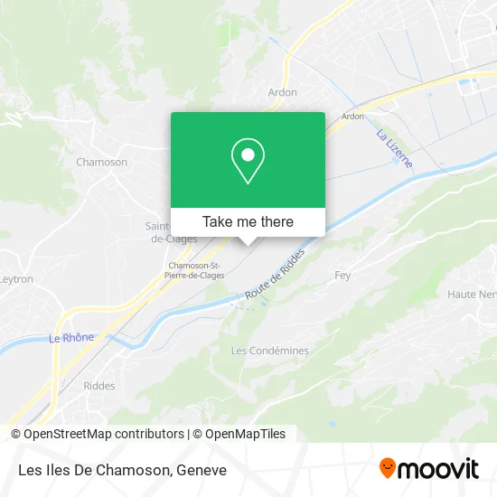 Les Iles De Chamoson map