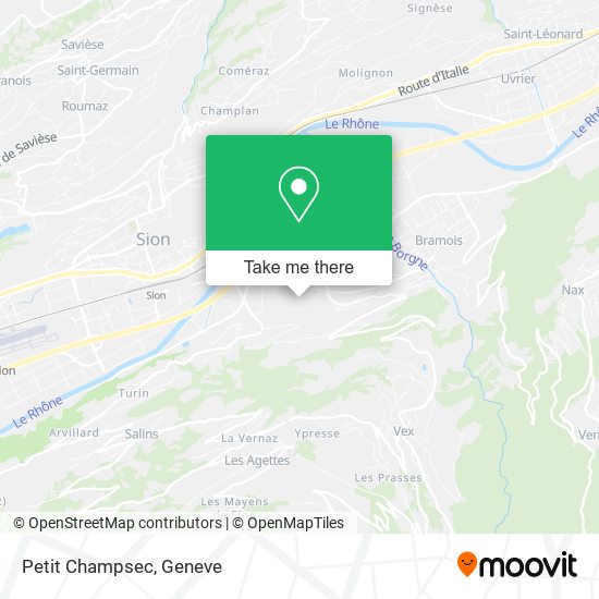 Petit Champsec map