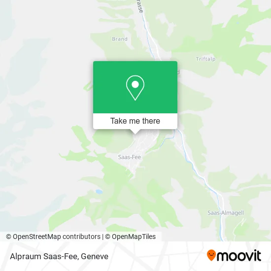 Alpraum Saas-Fee map