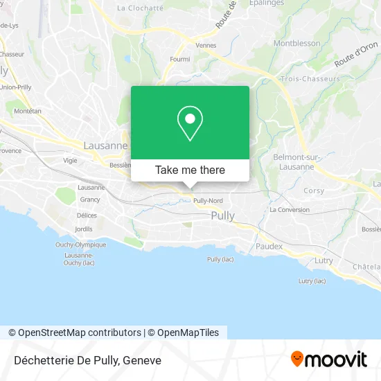 Déchetterie De Pully map