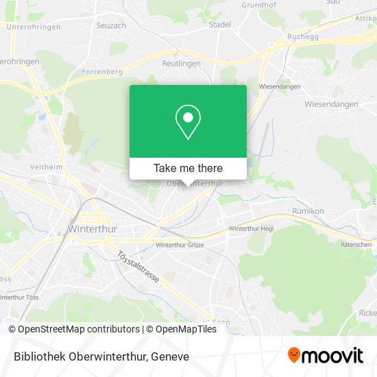 Bibliothek Oberwinterthur map