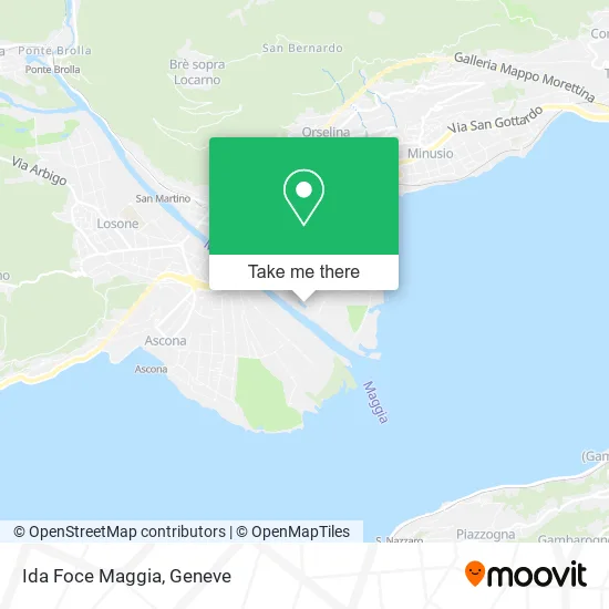Ida Foce Maggia map