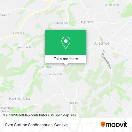 Gvm Station Schönenbuch map
