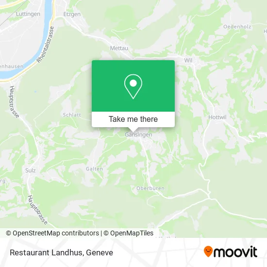 Restaurant Landhus map