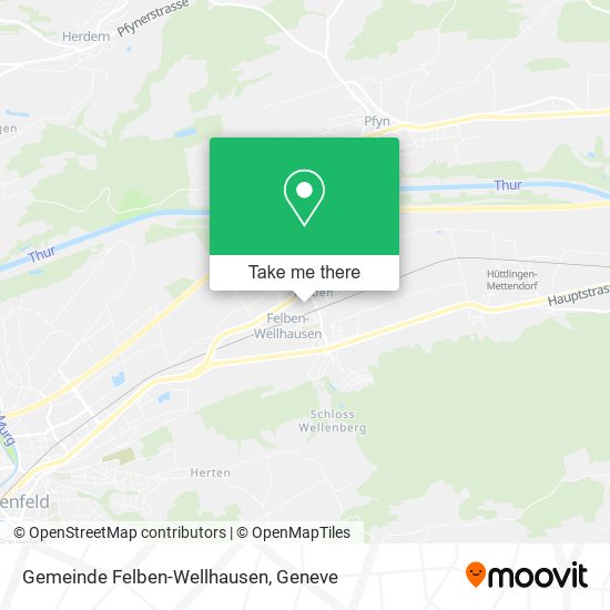 Gemeinde Felben-Wellhausen map