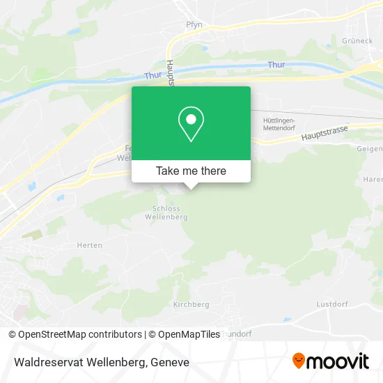 Waldreservat Wellenberg map