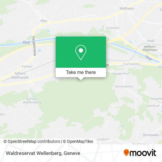 Waldreservat Wellenberg map