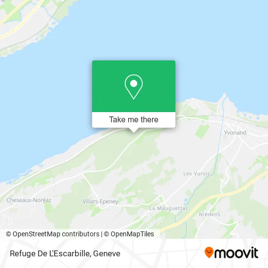 Refuge De L'Escarbille map