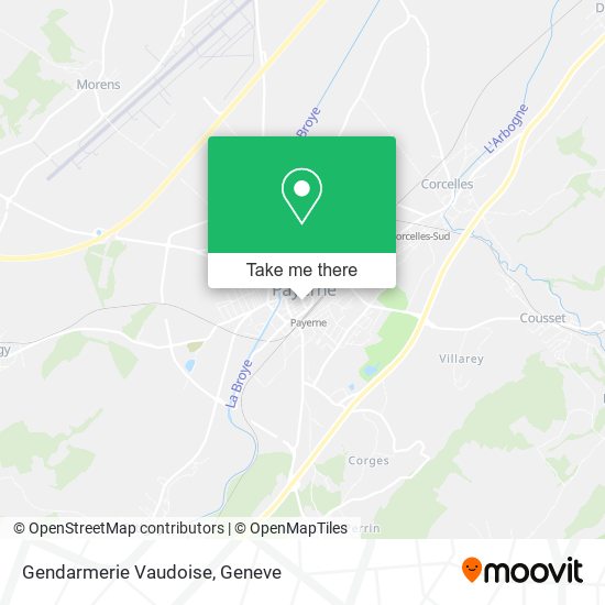 Gendarmerie Vaudoise map