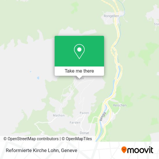Reformierte Kirche Lohn map
