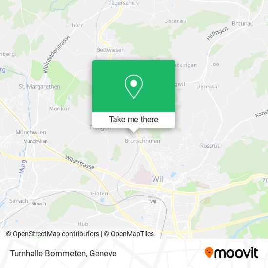 Turnhalle Bommeten map