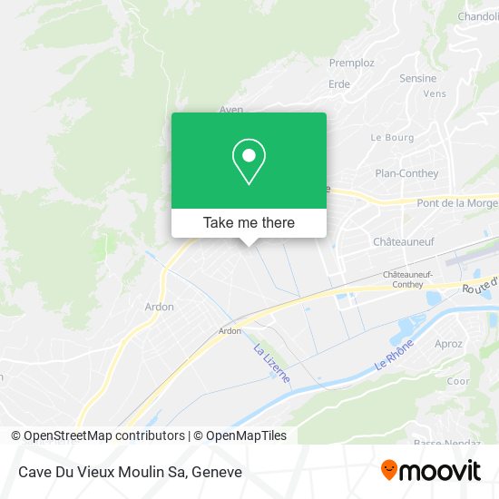 Cave Du Vieux Moulin Sa map