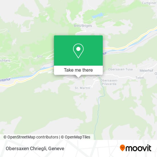 Obersaxen Chriegli map