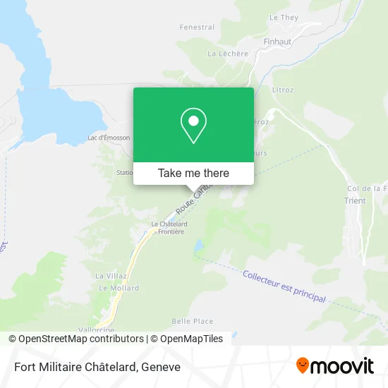 Fort Militaire Châtelard map