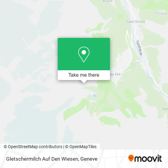 Gletschermilch Auf Den Wiesen map