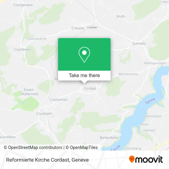 Reformierte Kirche Cordast map