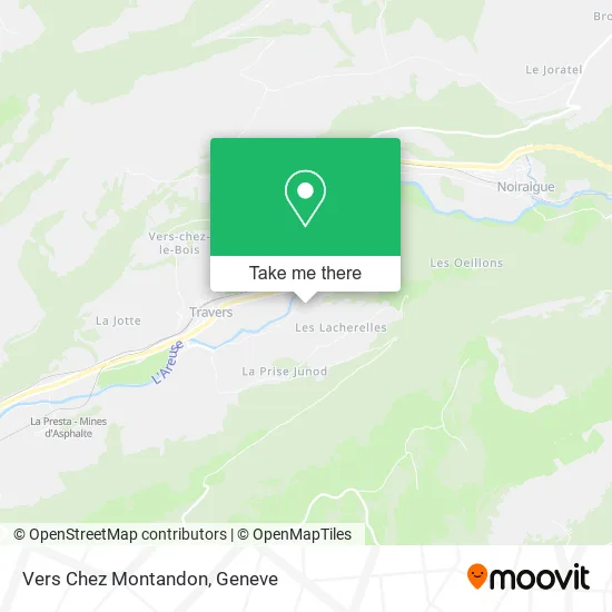 Vers Chez Montandon map