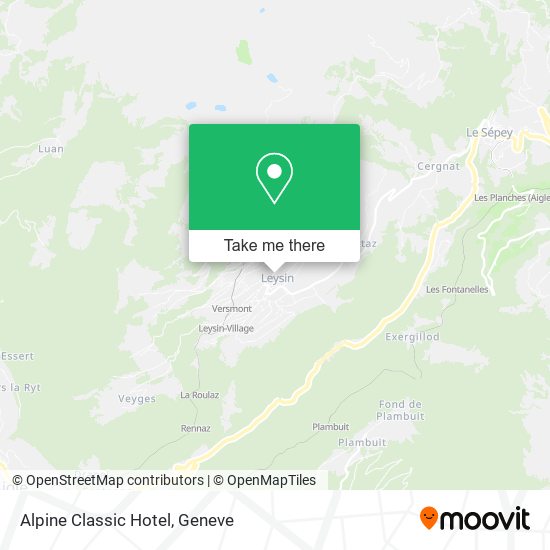 Alpine Classic Hotel map