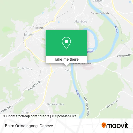 Balm Ortseingang map