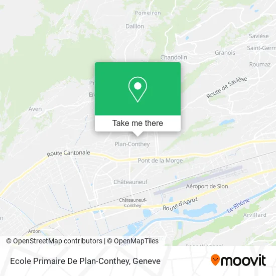 Ecole Primaire De Plan-Conthey map