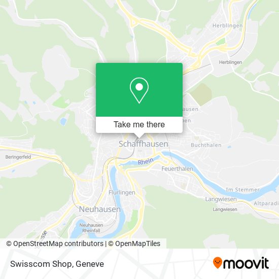 Swisscom Shop map