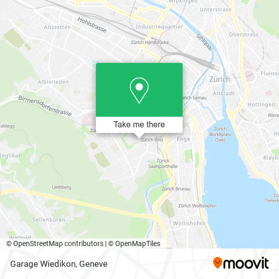 Garage Wiedikon map