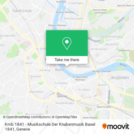 Kmb 1841 - Musikschule Der Knabenmusik Basel 1841 map