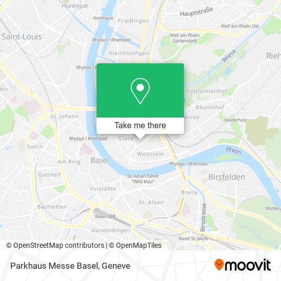 Parkhaus Messe Basel map