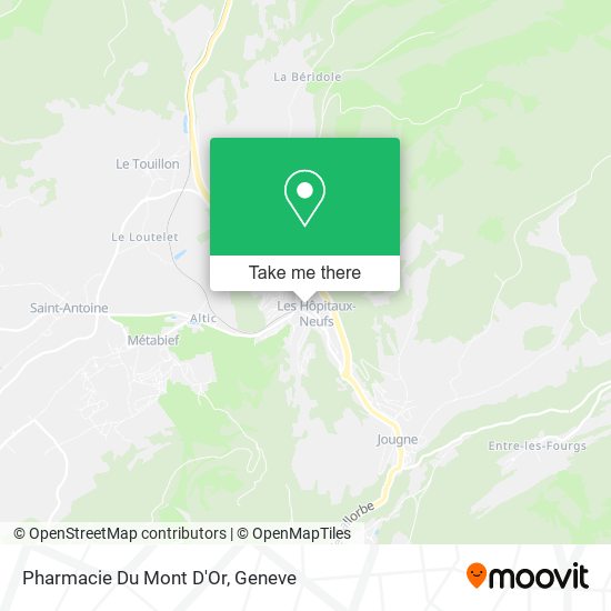 Pharmacie Du Mont D'Or map