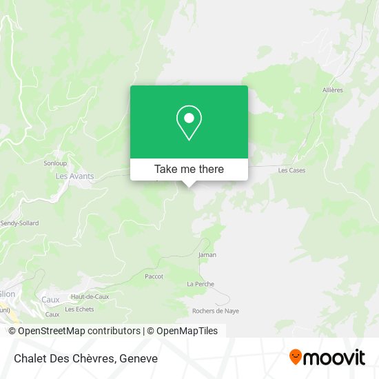 Chalet Des Chèvres map