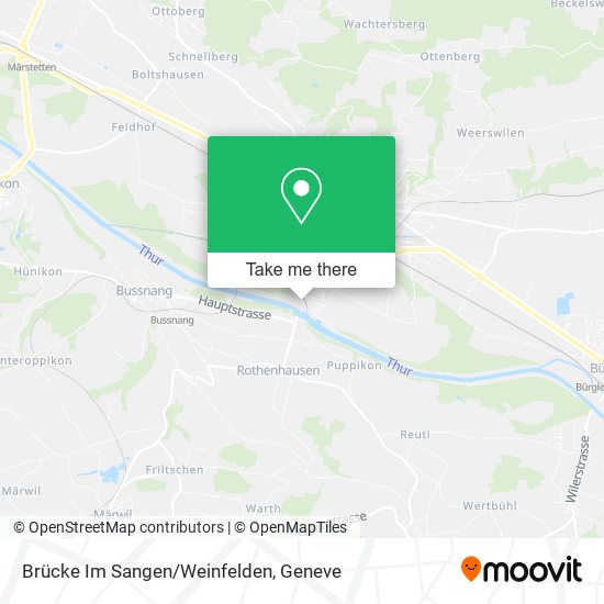 Brücke Im Sangen/Weinfelden map