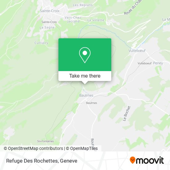 Refuge Des Rochettes map