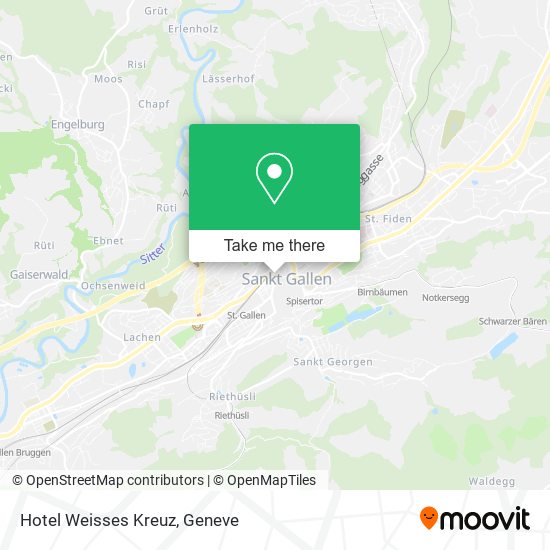 Hotel Weisses Kreuz map