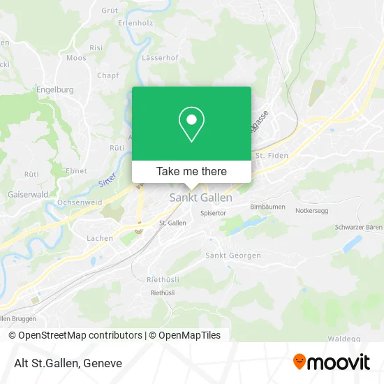 Alt St.Gallen map