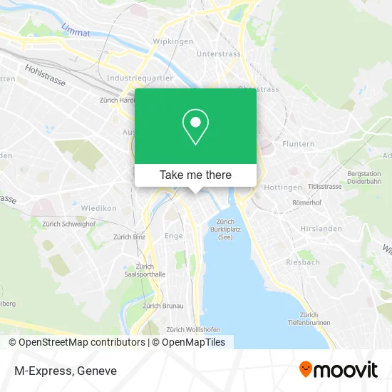 M-Express map