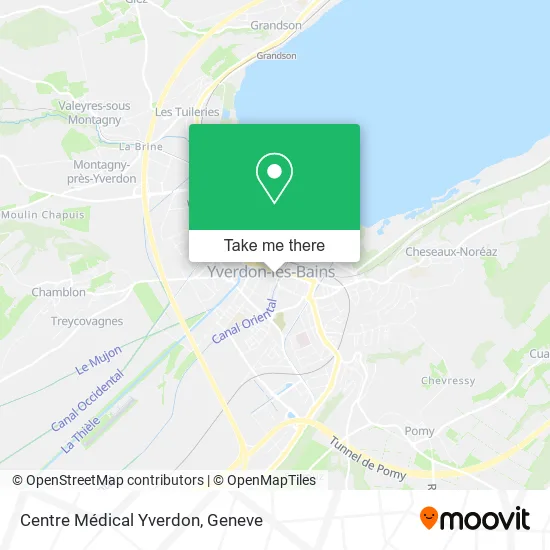 Centre Médical Yverdon map