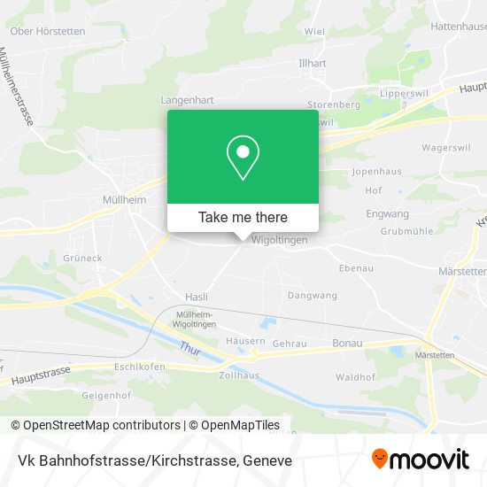 Vk Bahnhofstrasse/Kirchstrasse map