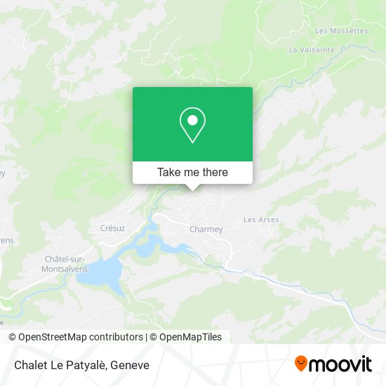 Chalet Le Patyalè map