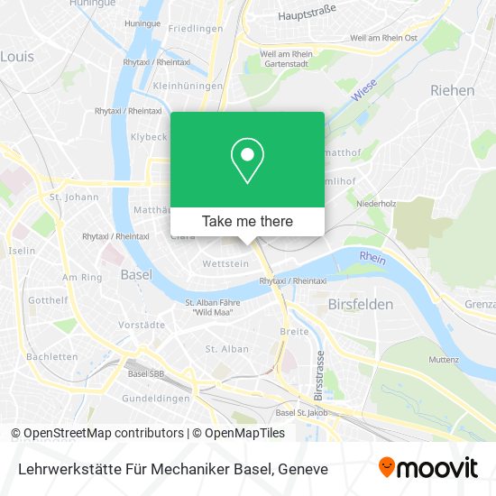 Lehrwerkstätte Für Mechaniker Basel map