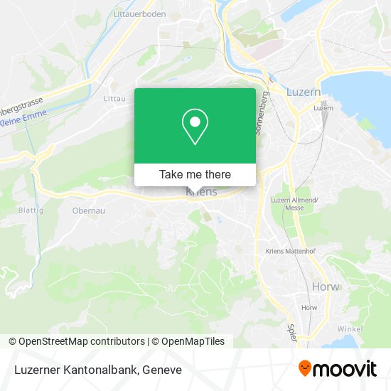 Luzerner Kantonalbank map