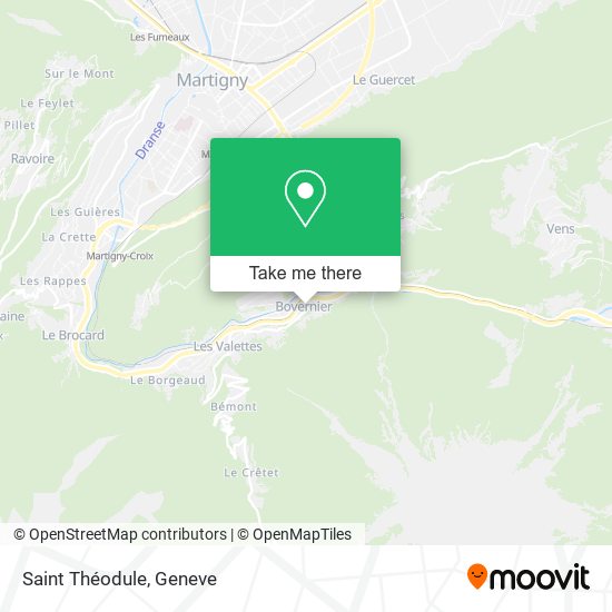 Saint Théodule map