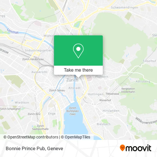 Bonnie Prince Pub map