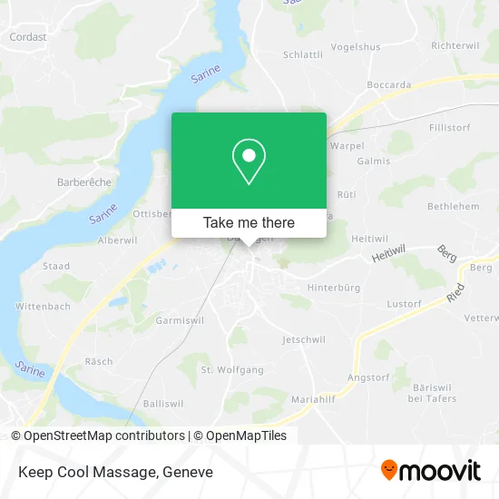 Keep Cool Massage map